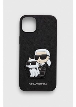 Karl Lagerfeld etui na telefon iPhone 14 Plus 6.7&quot; kolor czarny ze sklepu ANSWEAR.com w kategorii Etui - zdjęcie 157259020