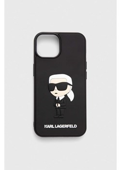 Karl Lagerfeld etui na telefon iPhone 14 6.1&quot; kolor czarny ze sklepu ANSWEAR.com w kategorii Etui - zdjęcie 157259101