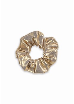 Błyszcząca gumka do włosów scrunchie Gold G03/614 ze sklepu Miss Lou - stroje kąpielowe w kategorii Gumki do włosów - zdjęcie 157261561