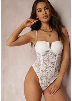 Białe Body Eidala ze sklepu Renee odzież w kategorii Bluzki damskie - zdjęcie 157284594