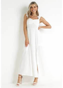 Biała Sukienka Kalora ze sklepu Born2be Odzież w kategorii Sukienki - zdjęcie 157285114