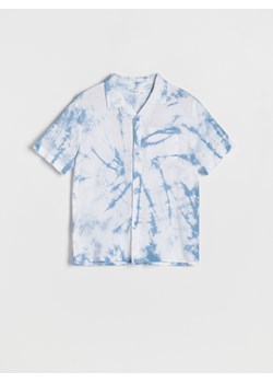 Reserved - Koszula tie-dye - niebieski ze sklepu Reserved w kategorii Koszule chłopięce - zdjęcie 157288003