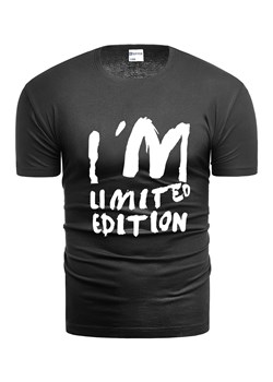 Męska koszulka wm11a - czarna ze sklepu Risardi w kategorii T-shirty męskie - zdjęcie 157293540