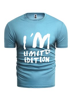 koszulka wm11a - niebieska ze sklepu Risardi w kategorii T-shirty męskie - zdjęcie 157293544