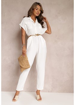 Biały Kombinezon Bonnel ze sklepu Renee odzież w kategorii Kombinezony damskie - zdjęcie 157297320