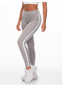 Spodnie damskie legginsy 224PLR - szare ze sklepu Edoti w kategorii Spodnie damskie - zdjęcie 157300381