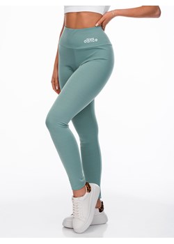 Spodnie damskie legginsy 220PLR - zielone ze sklepu Edoti w kategorii Spodnie damskie - zdjęcie 157300384