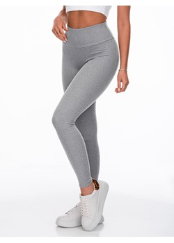 Spodnie damskie legginsy 219PLR - szare ze sklepu Edoti w kategorii Spodnie damskie - zdjęcie 157300414