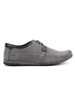 Buty Męskie skórzane mokasyny 875 szare ze sklepu butyolivier w kategorii Mokasyny męskie - zdjęcie 157305513
