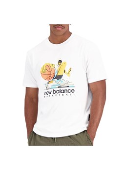 Koszulka New Balance MT31589WT - biała ze sklepu streetstyle24.pl w kategorii T-shirty męskie - zdjęcie 157313582