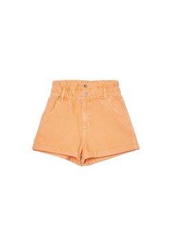 Cropp - Pomarańczowe szorty jeansowe - jasnopomarańczowy ze sklepu Cropp w kategorii Szorty - zdjęcie 157319412