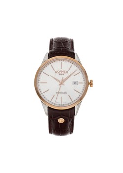 Zegarek Roamer Superior 3H 508833 49 15 05 Silver/Rose Gold/Brown ze sklepu eobuwie.pl w kategorii Zegarki - zdjęcie 157375932