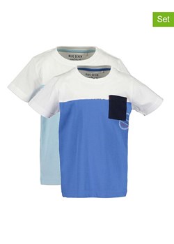 Blue Seven Koszulki (2 szt.) w kolorze niebieskim i błękitnym ze sklepu Limango Polska w kategorii T-shirty chłopięce - zdjęcie 157452940