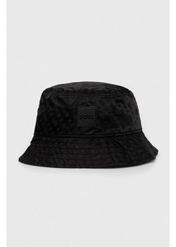 BOSS kapelusz kolor czarny ze sklepu ANSWEAR.com w kategorii Kapelusze męskie - zdjęcie 157453563
