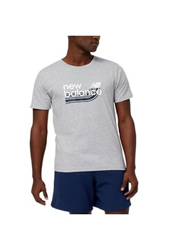 Koszulka New Balance MT31908AG - szara ze sklepu streetstyle24.pl w kategorii T-shirty męskie - zdjęcie 157456772