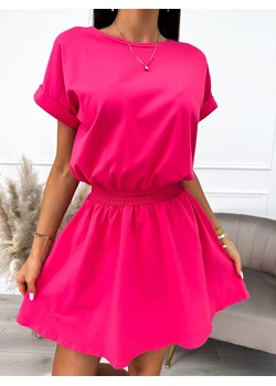 Różowa Sukienka ze sklepu ModnaKiecka.pl w kategorii Sukienki - zdjęcie 157457803