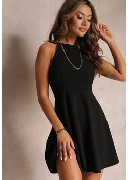 Czarna Taliowana Sukienka Rozkloszowana bez Rękawów Larirria ze sklepu Renee odzież w kategorii Sukienki - zdjęcie 157472904