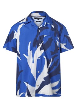 Tommy Hilfiger Koszula męska Mężczyźni Regular Fit Bawełna błękit królewski wzorzysty ze sklepu vangraaf w kategorii Koszule męskie - zdjęcie 157476770