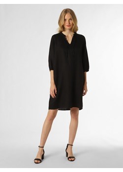 Fynch-Hatton Damska sukienka lniana Kobiety len czarny jednolity ze sklepu vangraaf w kategorii Sukienki - zdjęcie 157476900