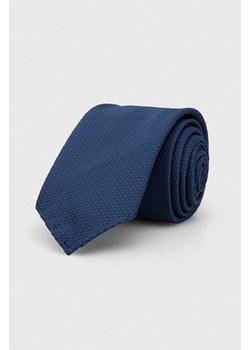 BOSS krawat kolor niebieski ze sklepu ANSWEAR.com w kategorii Krawaty - zdjęcie 157477651