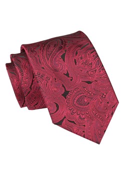 Męski Krawat Angelo di Monti - Czerwony, Duże Wzory KRADM2049 ze sklepu JegoSzafa.pl w kategorii Krawaty - zdjęcie 157485954