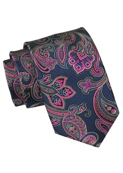 Męski Krawat Angelo di Monti - Duży Wzór Kwiatowy KRADM2020 ze sklepu JegoSzafa.pl w kategorii Krawaty - zdjęcie 157485960