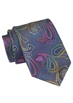 Męski Krawat Angelo di Monti - Kolorowe Paisley KRADM2025 ze sklepu JegoSzafa.pl w kategorii Krawaty - zdjęcie 157485980