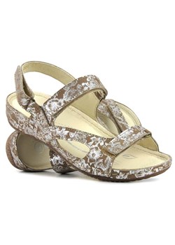 Lekkie sandały damskie na płaskiej podeszwie - Helios Komfort 221, beż 2 ze sklepu ulubioneobuwie w kategorii Sandały damskie - zdjęcie 157491194