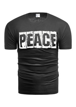 Męska koszulka 121a - czarna ze sklepu Risardi w kategorii T-shirty męskie - zdjęcie 157493194