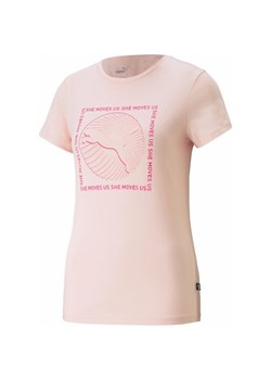 Koszulka damska Graphics She Moves Us Tee Puma ze sklepu SPORT-SHOP.pl w kategorii Bluzki damskie - zdjęcie 157496881