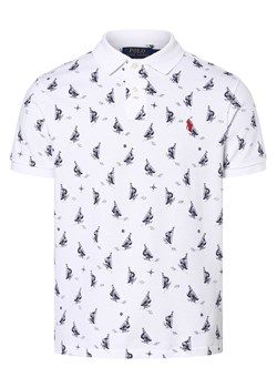 Polo Ralph Lauren Męska koszulka polo Mężczyźni Bawełna biały wzorzysty ze sklepu vangraaf w kategorii T-shirty męskie - zdjęcie 157502631