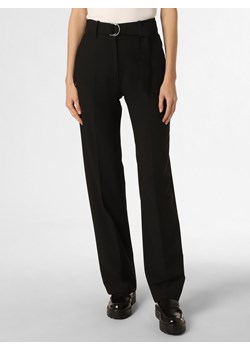 HUGO Spodnie Kobiety czarny jednolity ze sklepu vangraaf w kategorii Spodnie damskie - zdjęcie 157502671