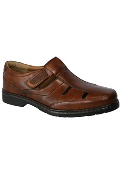 Półbuty Letnie Josef Seibel 42808 860 370 Skórzane Cognac ze sklepu EuroButy.com.pl w kategorii Półbuty męskie - zdjęcie 157508233