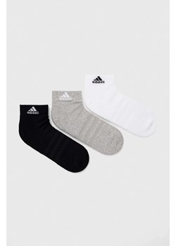 adidas Performance skarpetki 3-pack kolor biały ze sklepu ANSWEAR.com w kategorii Skarpetki damskie - zdjęcie 157529110