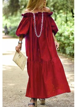 Sukienka RENSALDA RED ze sklepu Ivet Shop w kategorii Sukienki - zdjęcie 157530621