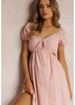 Różowa Sukienka Demaret ze sklepu Renee odzież w kategorii Sukienki - zdjęcie 157542623