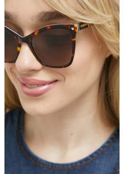Love Moschino okulary przeciwsłoneczne damskie kolor brązowy ze sklepu ANSWEAR.com w kategorii Okulary przeciwsłoneczne damskie - zdjęcie 157545411