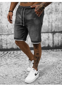 Spodenki męskie jeansowe czarne OZONEE NB/MP0276GS ze sklepu ozonee.pl w kategorii Spodenki męskie - zdjęcie 157552954
