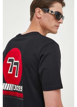 Boss Orange t-shirt bawełniany BOSS ORANGE kolor czarny z aplikacją ze sklepu ANSWEAR.com w kategorii T-shirty męskie - zdjęcie 157564690
