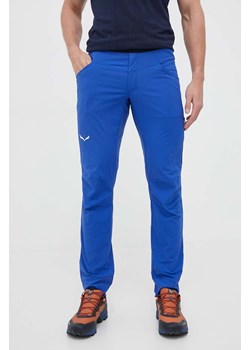 Salewa spodnie outdoorowe Agner Light kolor niebieski ze sklepu ANSWEAR.com w kategorii Spodnie męskie - zdjęcie 157564801