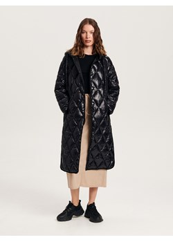 Reserved - Pikowany płaszcz - czarny ze sklepu Reserved w kategorii Płaszcze damskie - zdjęcie 157571272