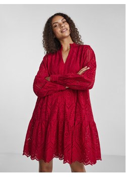 YAS Sukienka codzienna Holi 26027162 Czerwony Relaxed Fit ze sklepu MODIVO w kategorii Sukienki - zdjęcie 157572234