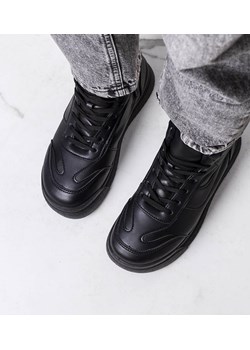 Czarne ocieplane sneakersy Korti ze sklepu gemre w kategorii Workery damskie - zdjęcie 157573741