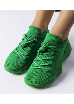 Zielone materiałowe sneakersy Côté ze sklepu gemre w kategorii Buty sportowe damskie - zdjęcie 157575001