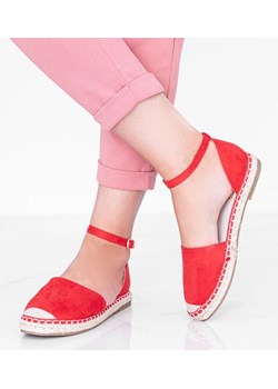 Czerwone sandały espadryle Chloe Star ze sklepu gemre w kategorii Espadryle damskie - zdjęcie 157576084