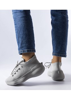 Szare materiałowe buty sportowe Lavallée ze sklepu gemre w kategorii Buty sportowe damskie - zdjęcie 157577012