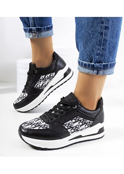 Czarne sneakersy Aloisia ze sklepu gemre w kategorii Buty sportowe damskie - zdjęcie 157577661