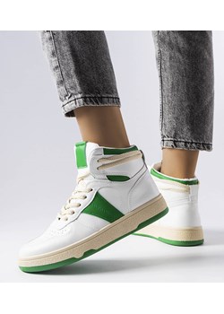 Zielone sneakersy za kostkę Robin ze sklepu gemre w kategorii Buty sportowe damskie - zdjęcie 157583223
