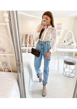 Niebieskie jeansy paperbag Alexandre ze sklepu gemre w kategorii Jeansy damskie - zdjęcie 157584043