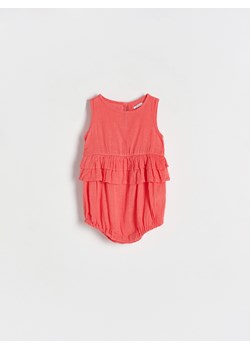 Reserved - Bawełniane body z falbanami - czerwony ze sklepu Reserved w kategorii Body niemowlęce - zdjęcie 157584840